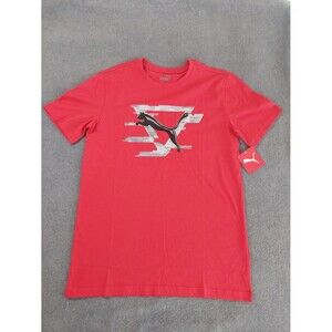 NWT Puma Boys Future Pack Graphic Tee Red Shirt Size XL 18-20